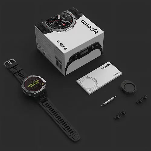 Amazfit T-Rex 3 – Resistente, Tecnológico e Pronto para Qualquer Desafio!