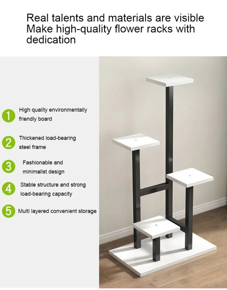Plant Stand Household Plant Shelves Environment protection Flower Pot Holder Multi-storey Plant Rack Shelves Indoor Plant Stand