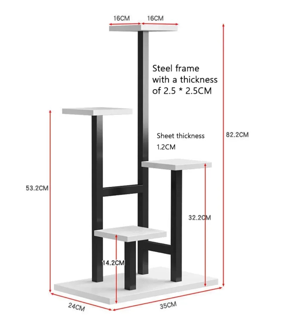 Plant Stand Household Plant Shelves Environment protection Flower Pot Holder Multi-storey Plant Rack Shelves Indoor Plant Stand
