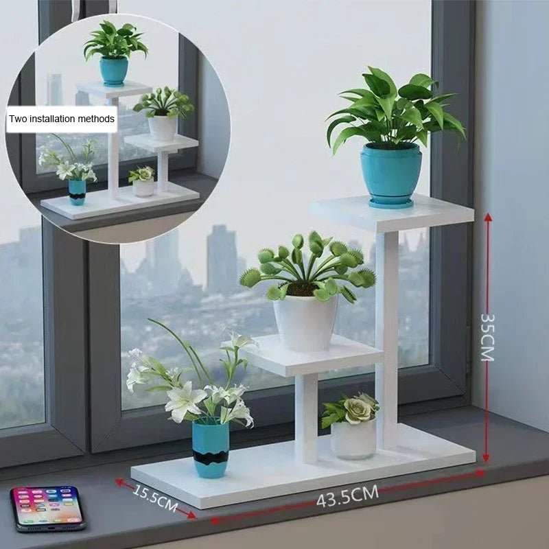Plant Stand Household Plant Shelves Environment protection Flower Pot Holder Multi-storey Plant Rack Shelves Indoor Plant Stand