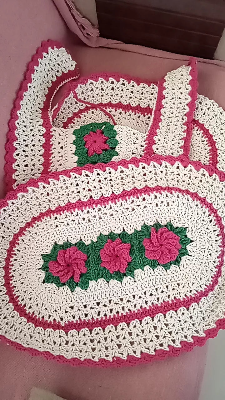 Conjunto de Banheiro em Crochê Artesanal - 3 Peças que Transformam seu Banheiro